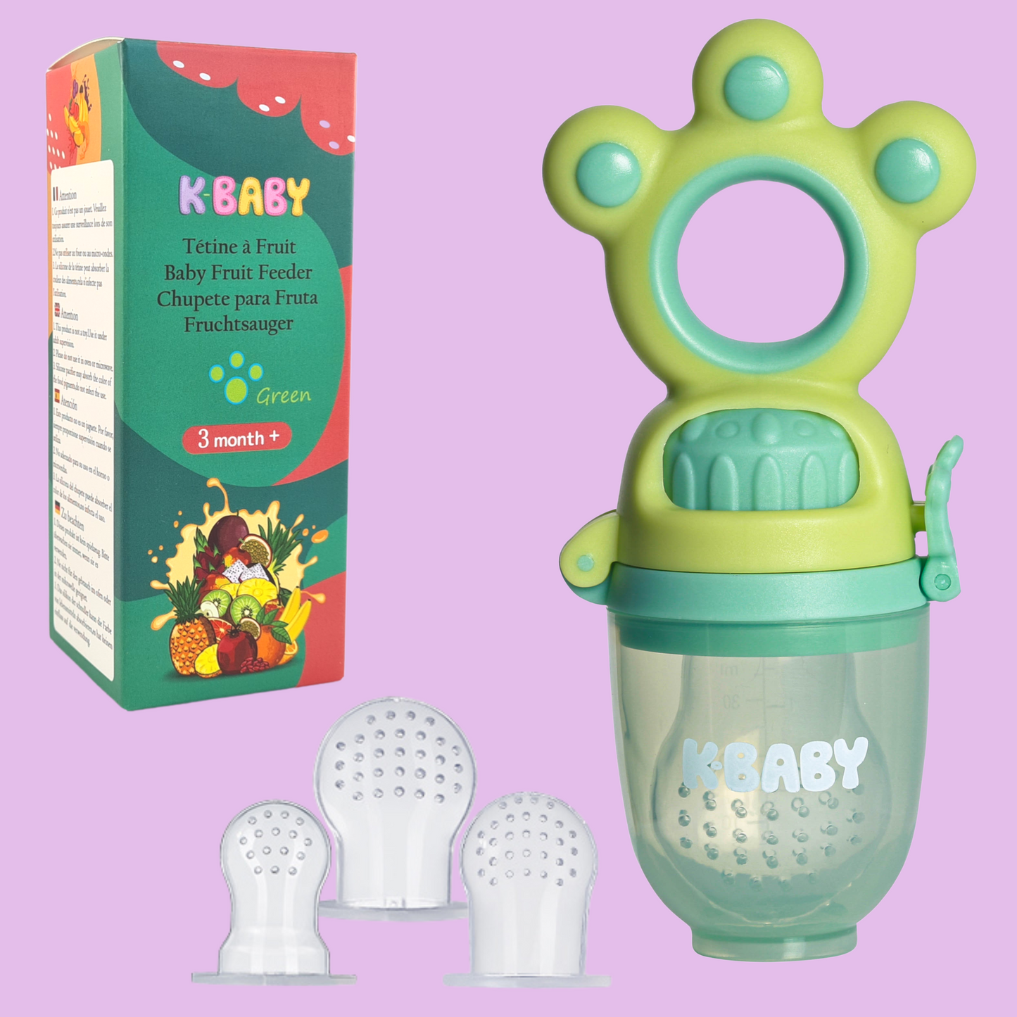 Silicone baby teether – Safety and discovery of fruits